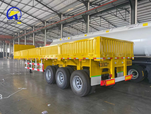 Gepersonaliseerde drie-assige zware lading zijwand halve aanhangwagen met een laadcapaciteit van 30-100 t