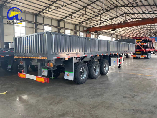 20 ft 40 ft containervervoershalve trailer met zijwand en banden 315/80r22.5.12r22.5
