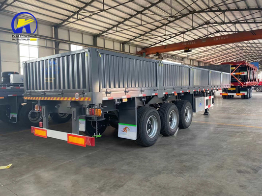 20 ft 40 ft containervervoershalve trailer met zijwand en banden 315/80r22.5.12r22.5