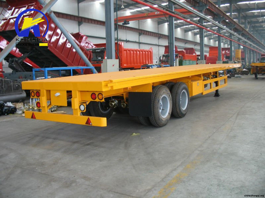 12 eenheden banden 2 assen 25ft platform vrachtwagen aanhanger voor zware dienst in Afrika markt