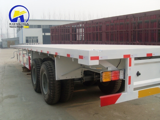 12 eenheden banden 2 assen 25ft platform vrachtwagen aanhanger voor zware dienst in Afrika markt