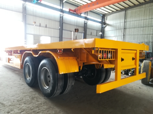 20 ton 30 ton 2 assen Gebruikte vrachtwagen Halve aanhangwagen met mechanische ophanging Beste keuze