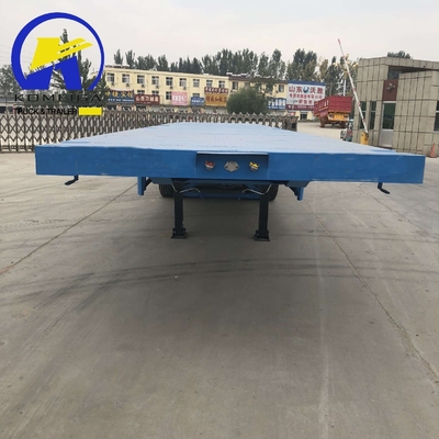 4 assen 40FT 45FT 40 Tons Drop Flatbed Container Semi-trailer met ECE-certificering