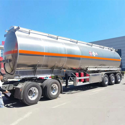 40 ton 3 as 40cbm brandstoftanker aanhangwagen met kruisarm ophanging en 2 ontlading slangen