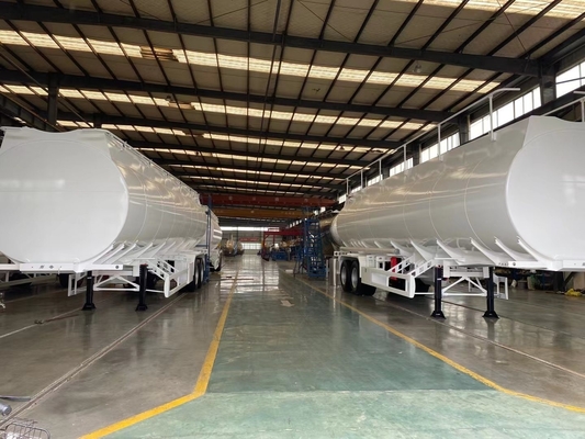 3 As Transporter Oliebrandstof Tanker Aluminium roestvrij staal aanhangwagens met loopgat dekking
