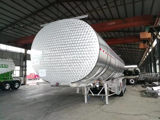 3 As Transporter Oliebrandstof Tanker Aluminium roestvrij staal aanhangwagens met loopgat dekking