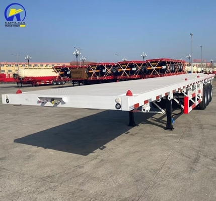 16 mm kanaal staal zijbalk 3 as 4 as zware container platbed half-trailer