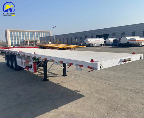 16 mm kanaal staal zijbalk 3 as 4 as zware container platbed half-trailer
