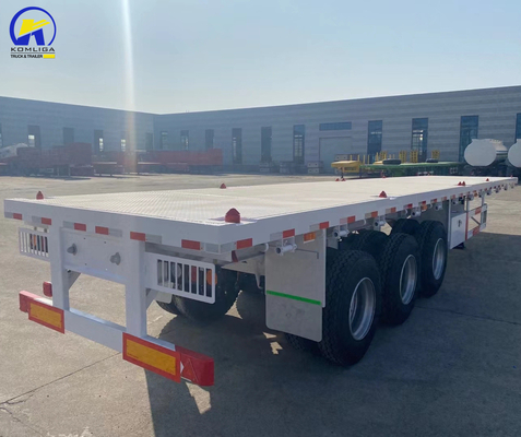 16 mm kanaal staal zijbalk 3 as 4 as zware container platbed half-trailer