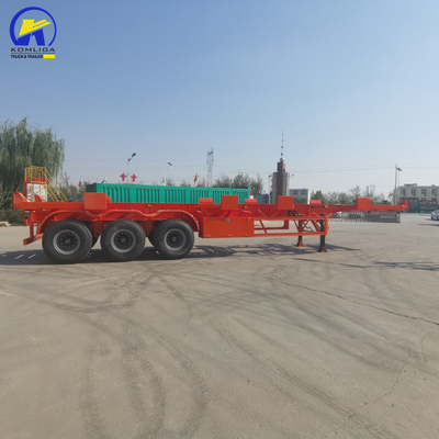 Tri-Axle 13t/16t half-aanhanger voor vrachtwagen, trekker, skeletschipcontainer