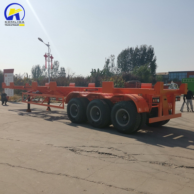 Tri-Axle 13t/16t half-aanhanger voor vrachtwagen, trekker, skeletschipcontainer