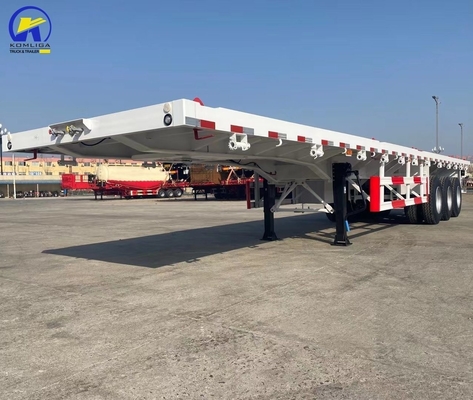 Hoge capaciteit 30-70t zware platbed semi-trailer voor container loopvlak 1820mm