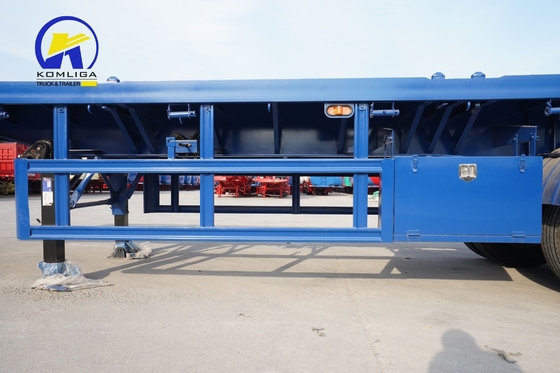 3 assen 4 assen platte trailers met ECE-certificering 40 ton 50 ton 60 ton naar Oezbekistan