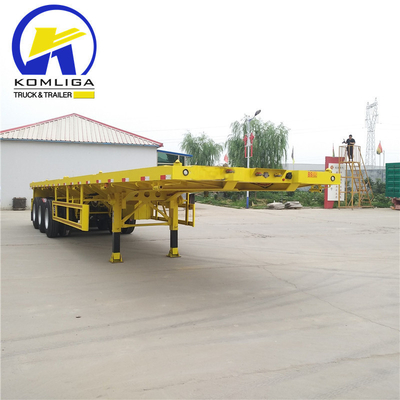 Verkopen van Semi-trailer 20FT 40FT 20 40 45 voet platform flatbed container aan Kazachstan