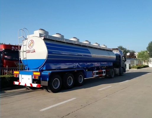 Bogie Suspension 3 Axles 45000 liter brandstoftank aanhangwagen voor de markt van Zimbabwe