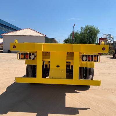 Tare Gewicht ongeveer 6.2 T platte halve aanhangwagen Container aanhangwagen voor Afrikaanse klanten