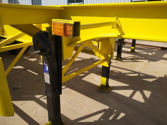 Tare Gewicht ongeveer 6.2 T platte halve aanhangwagen Container aanhangwagen voor Afrikaanse klanten