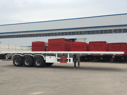 40ft 20ft Trackor Head Flatbed Container Semi-trailer met wielbasis van 7000-8000mm