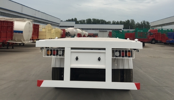 40ft 20ft Trackor Head Flatbed Container Semi-trailer met wielbasis van 7000-8000mm