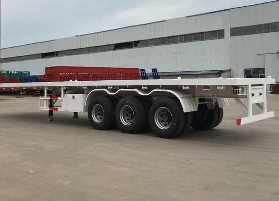 40ft 20ft Trackor Head Flatbed Container Semi-trailer met wielbasis van 7000-8000mm