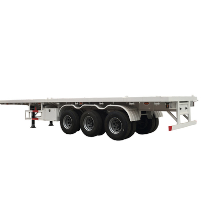 40ft 20ft Trackor Head Flatbed Container Semi-trailer met wielbasis van 7000-8000mm