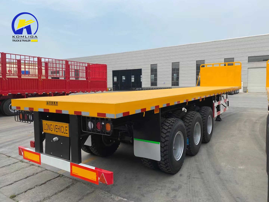 3 assen 25 ton Sinotruk platte half-aanhanger met container slot op aanvraag