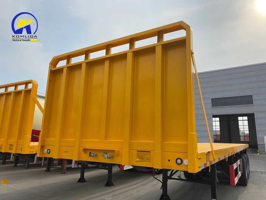 3 assen 25 ton Sinotruk platte half-aanhanger met container slot op aanvraag