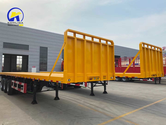 3 assen 25 ton Sinotruk platte half-aanhanger met container slot op aanvraag