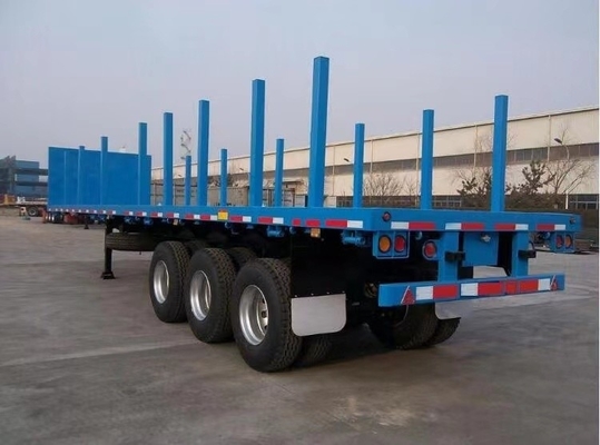Jost twee snelheid ondersteuning been 2as 3as 40ton flatbed truck trailer Skeleton Semi-trailer