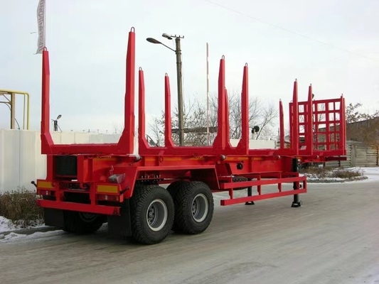Jost twee snelheid ondersteuning been 2as 3as 40ton flatbed truck trailer Skeleton Semi-trailer