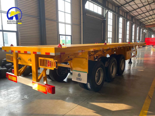 Jost twee snelheid ondersteuning been 2as 3as 40ton flatbed truck trailer Skeleton Semi-trailer