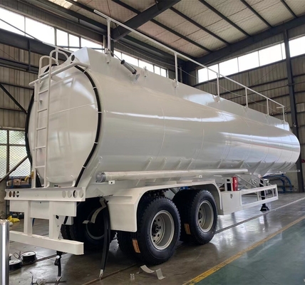 7000-8000 mm wielbasis brandstoftanker Halve aanhangwagen met technische onderdelen ondersteuning