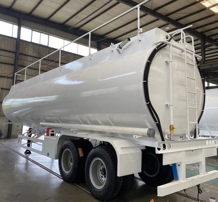 7000-8000 mm wielbasis brandstoftanker Halve aanhangwagen met technische onderdelen ondersteuning