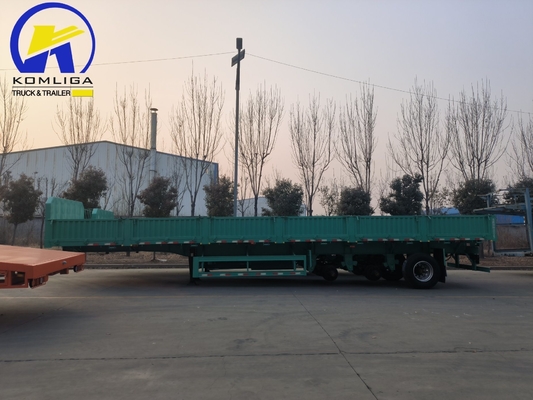 600 mm 3axel Verdant Groen Kleur Side Wall Cargo Semi-trailer voor de behoeften van de klant