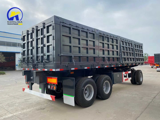 3-assige 20tons 25tons 30tons Full Trailer Truck met 12 eenheden bandenummer en Wabco-klep