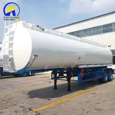 Mechanische ophanging 3 assen 40000L/42000L/45000L Tanker met aluminium legering Halvrijwagen