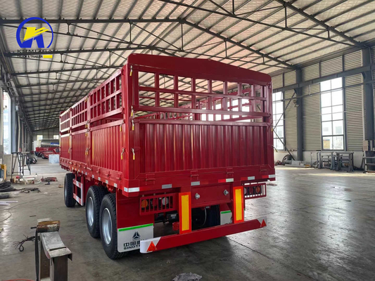 12500x2500x1650mm Gereedschapskist Eén stuk 1m * 0,5m * 0,5m 3as Sinotruk Full Trailer Truck
