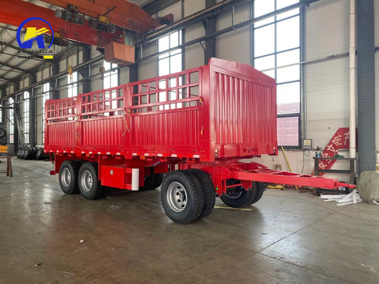 12500x2500x1650mm Gereedschapskist Eén stuk 1m * 0,5m * 0,5m 3as Sinotruk Full Trailer Truck