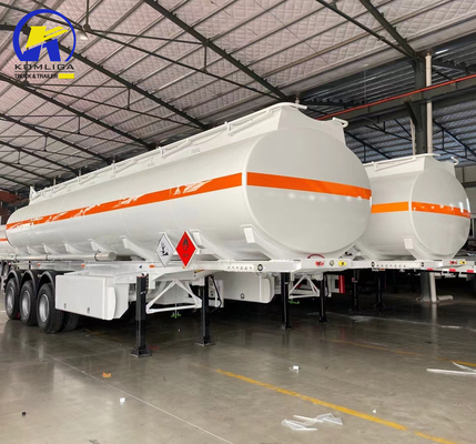 40000L brandstoftank Tri-Axles Semi-trailer met ontladingsval 4&quot; API adapter klep