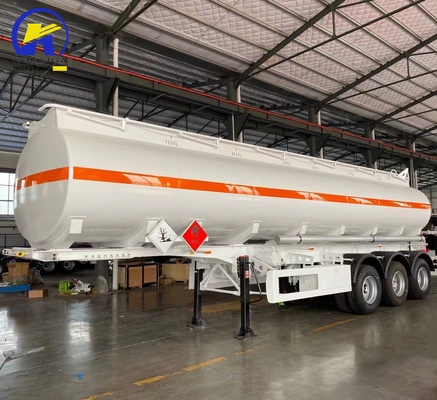 40000L brandstoftank Tri-Axles Semi-trailer met ontladingsval 4&quot; API adapter klep