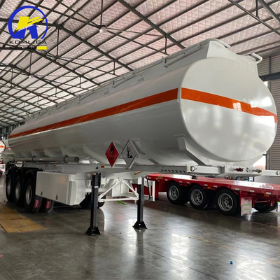40000L brandstoftank Tri-Axles Semi-trailer met ontladingsval 4&quot; API adapter klep