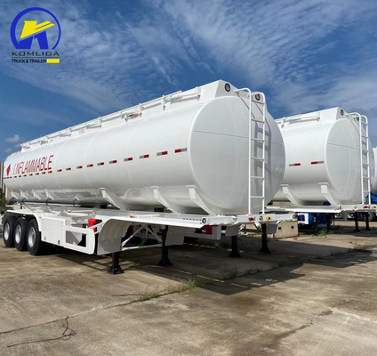 3 assen 30000/40000/50000 liter olie/diesel half aanhanger met 2 stukken ontladingsslang