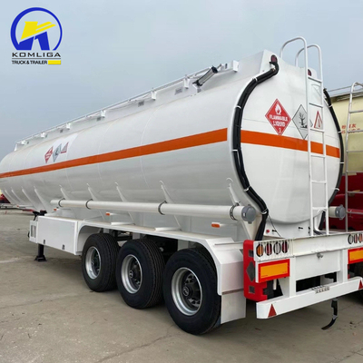 3 assen 30000/40000/50000 liter olie/diesel half aanhanger met 2 stukken ontladingsslang