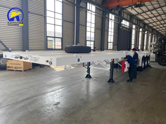 Semi-trailer voor het laden van 40 ton skelet met naverkoopservice