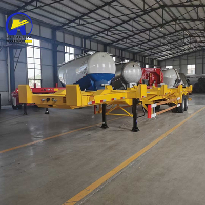 Semi-trailer voor container 20ft 40ft Skeleton Trailer in hoge vraag