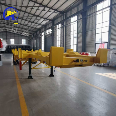 Semi-trailer voor container 20ft 40ft Skeleton Trailer in hoge vraag
