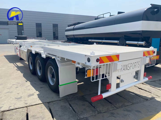 Semi-trailer voor container 20ft 40ft Skeleton Trailer in hoge vraag