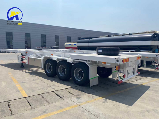 Semi-trailer voor container 20ft 40ft Skeleton Trailer in hoge vraag