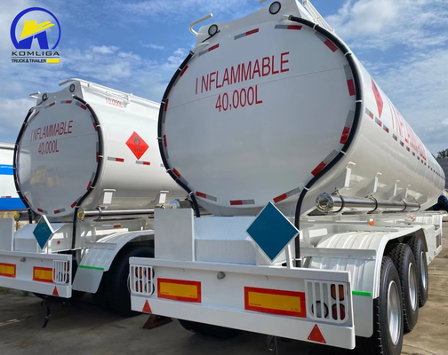 GCC-gecertificeerde 3-assige 40 kubieke meter aluminium brandstoftank voor Afrikaanse behoeften