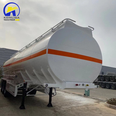 2 4 Assen 30000L 40000L Aluminium wegtank/tanker truck Halve aanhanger voor transport van olie/brandstof/diesel/gasoline/ruwe/water/melk